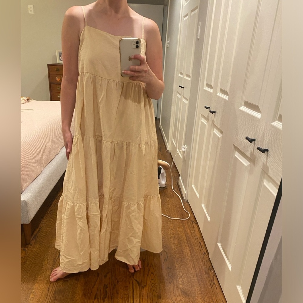 Charlie Holiday Tan Maxi Sundress